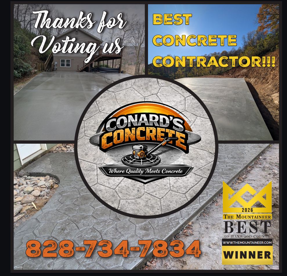 Voted Best Concrete Contractor in Haywood County 2026